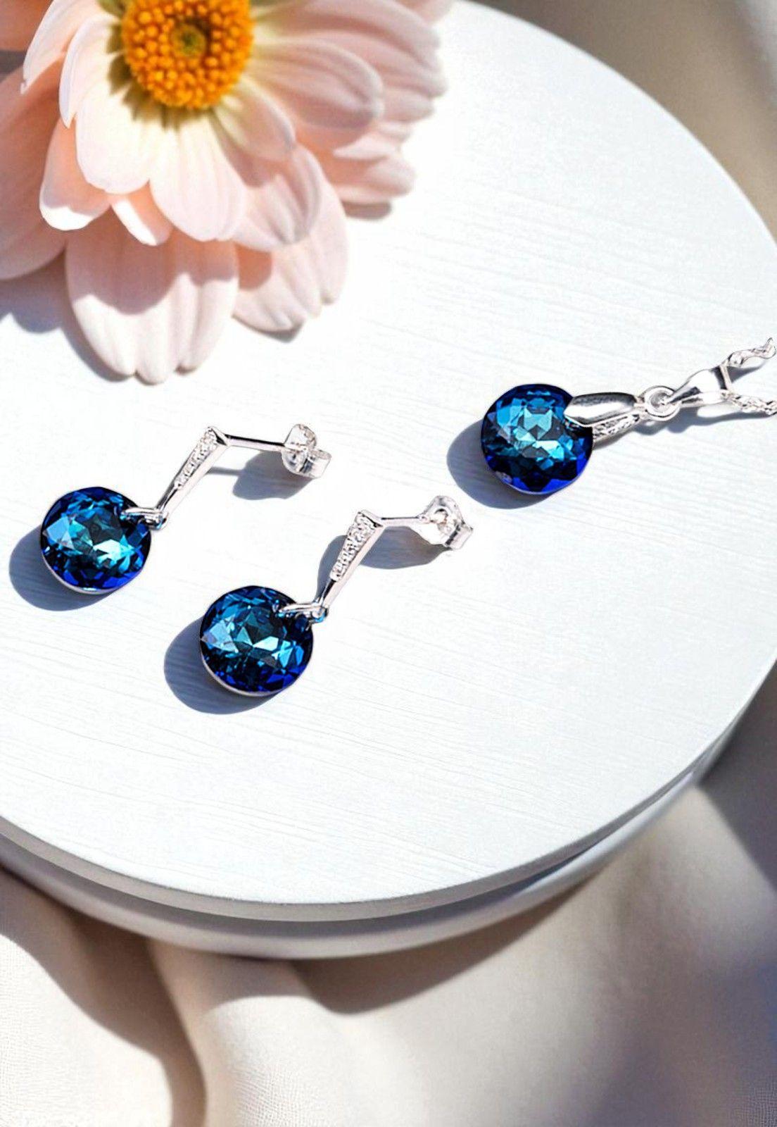 Conjunto Gracia Cristales Genuinos Bermuda Blue-2