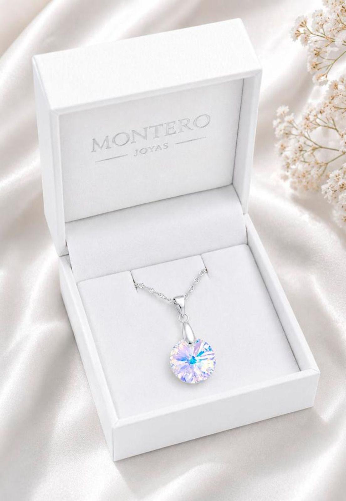 Collar Paris Plata 925 Cristal Swarovski® Aurora Boreal-2