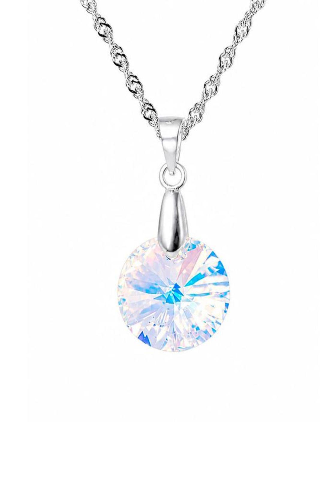 Collar Paris Plata 925 Cristal Swarovski® Aurora Boreal-7