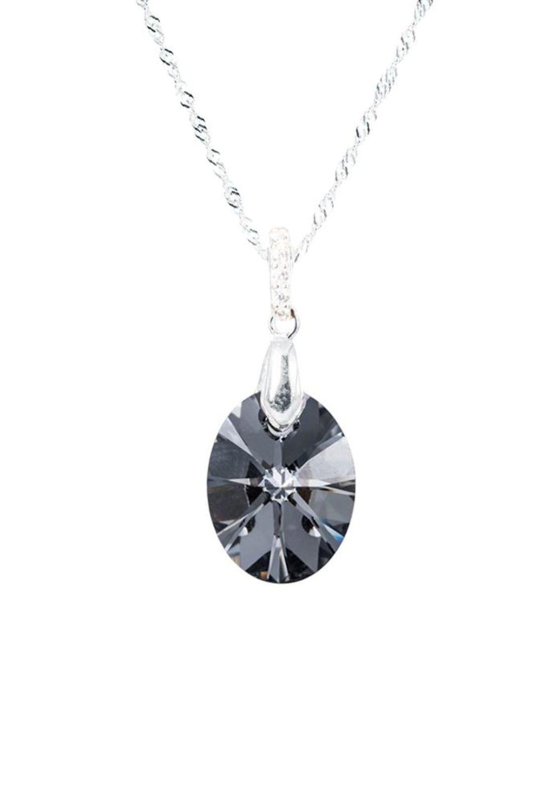 Collar Gran Praga Plata 925 Cristal Swarovski® Silver Night-0