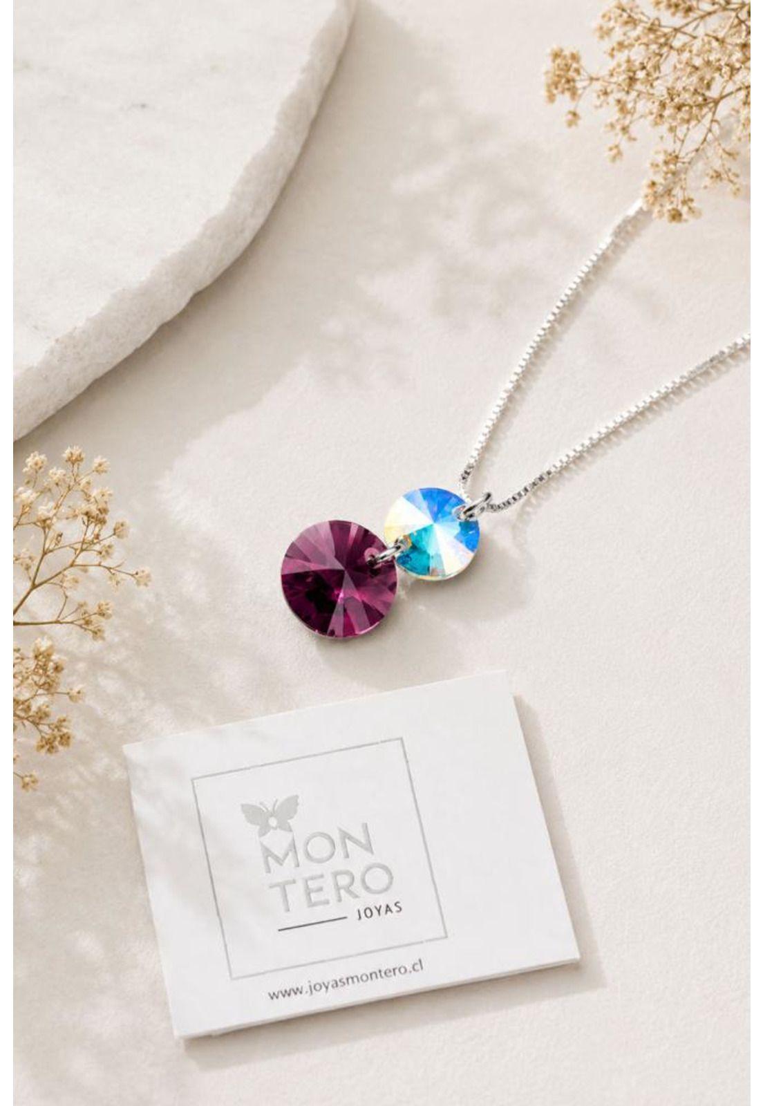 Collar Lourdes Plata 925 Cristal Swarovski® Amethyst-0