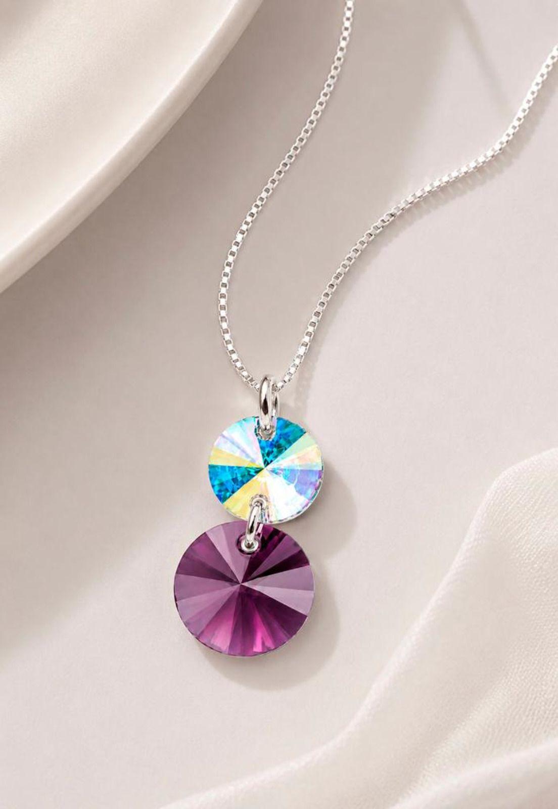 Collar Lourdes Plata 925 Cristal Swarovski® Amethyst-3