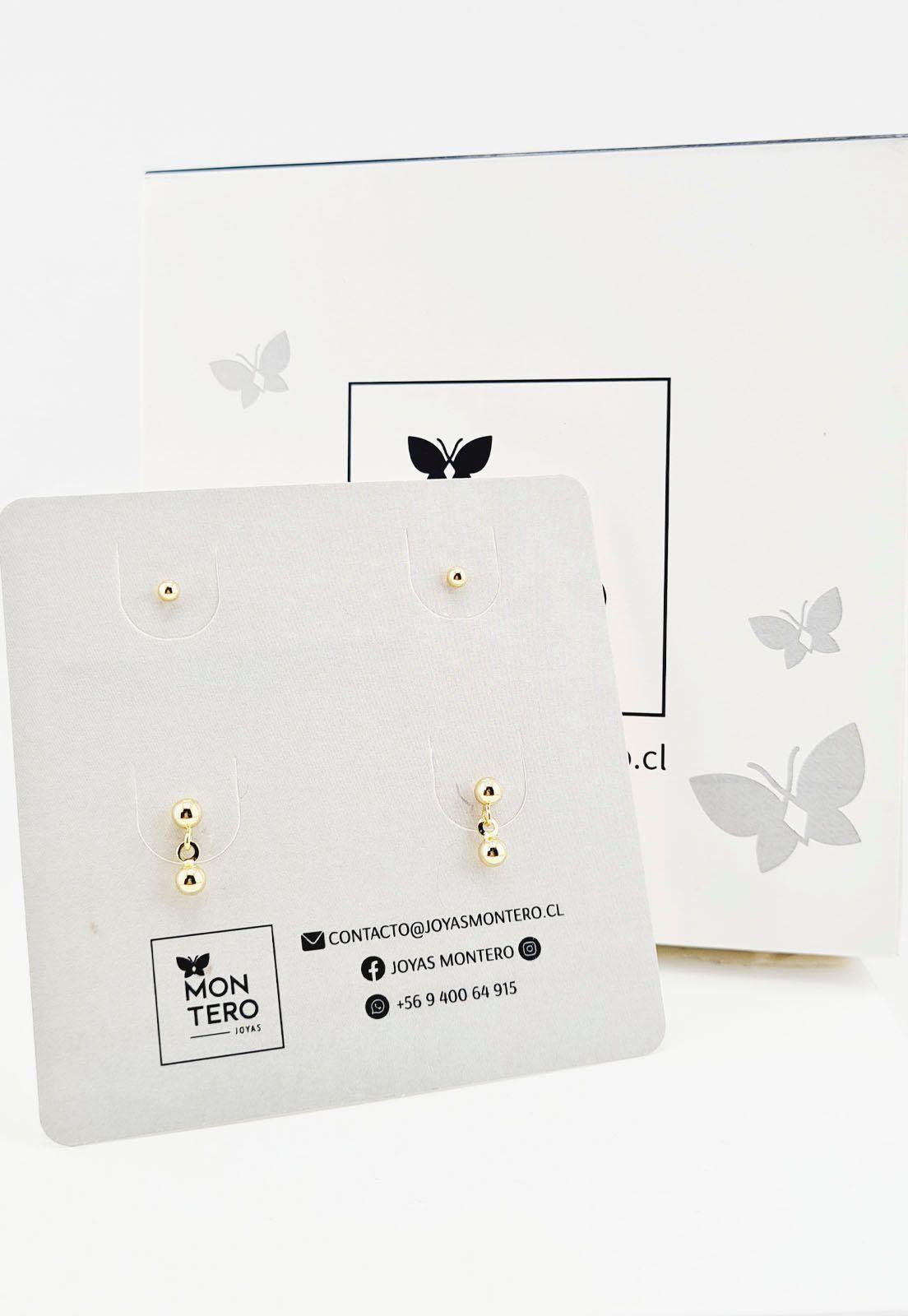 Pack Aros de  Plata Con Baño de Oro 24k Lyon-6