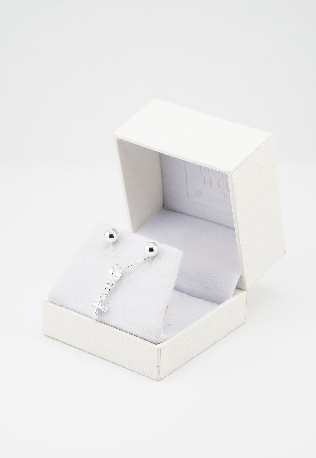 Conjunto Noah Baño de Oro Blanco y Microcircones Blancos-2