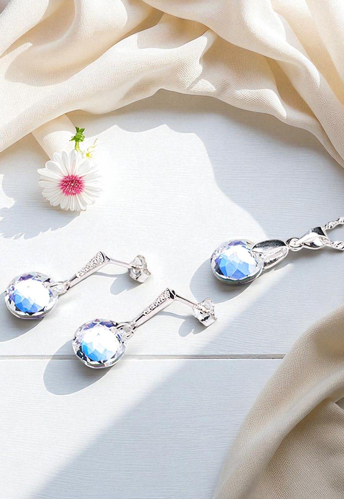 Conjunto Gracia Cristales Genuinos Aurora Boreal-2