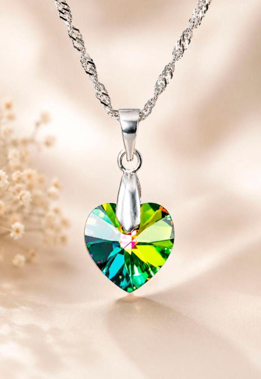 Collar Romance Plata 925 Cristal Swarovski® Vitral Medium-4