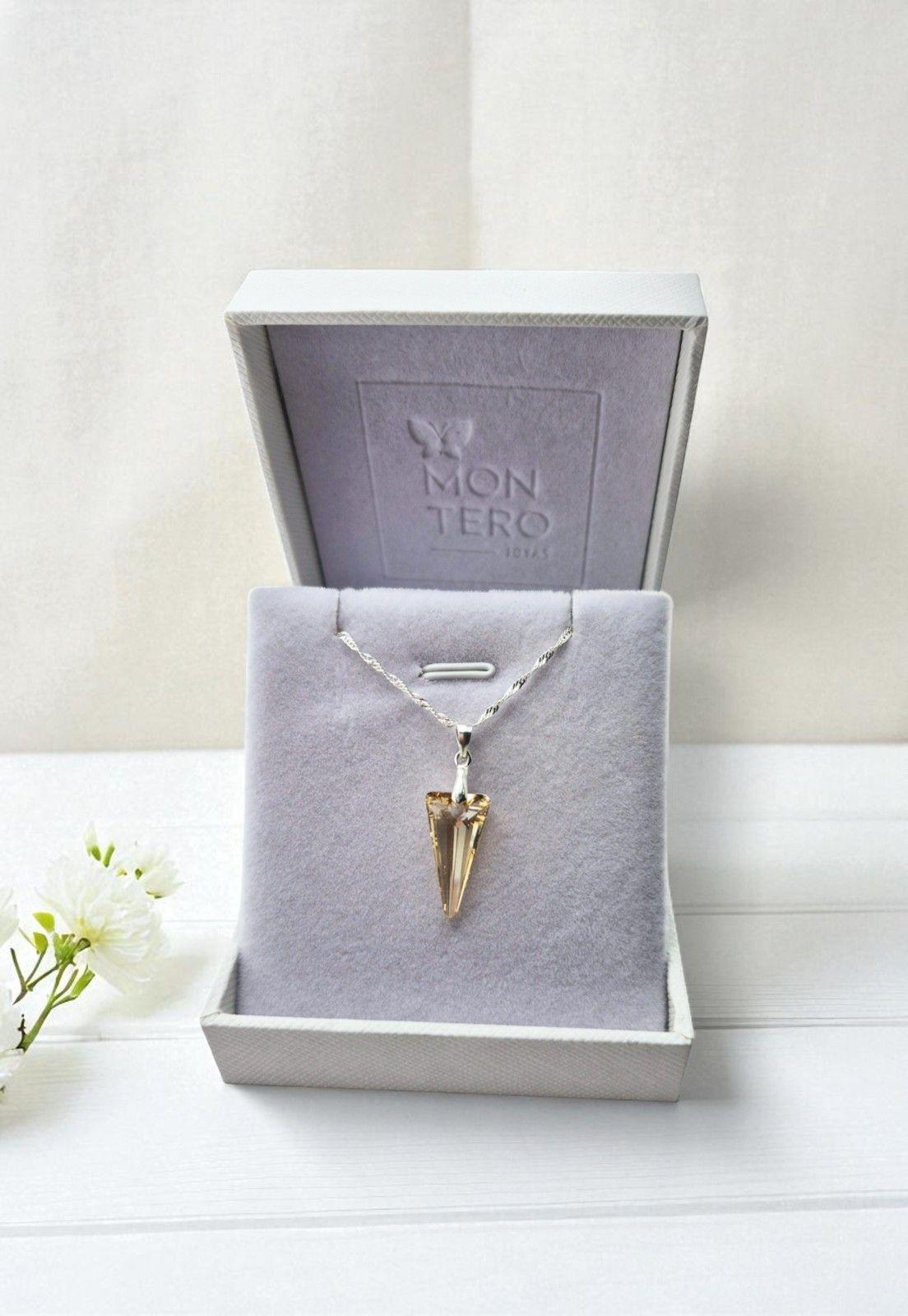 Collar Sevilla Plata Italiana 925 y Cristales Genuinos-2