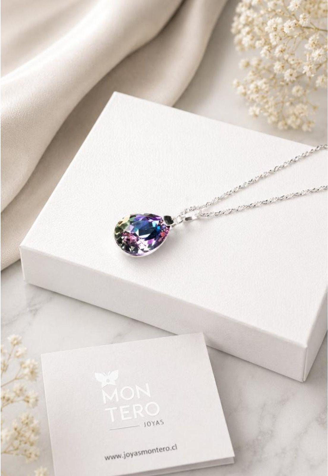 Collar Capricho Plata 925 Cristal Swarovski® Vitral Light-4
