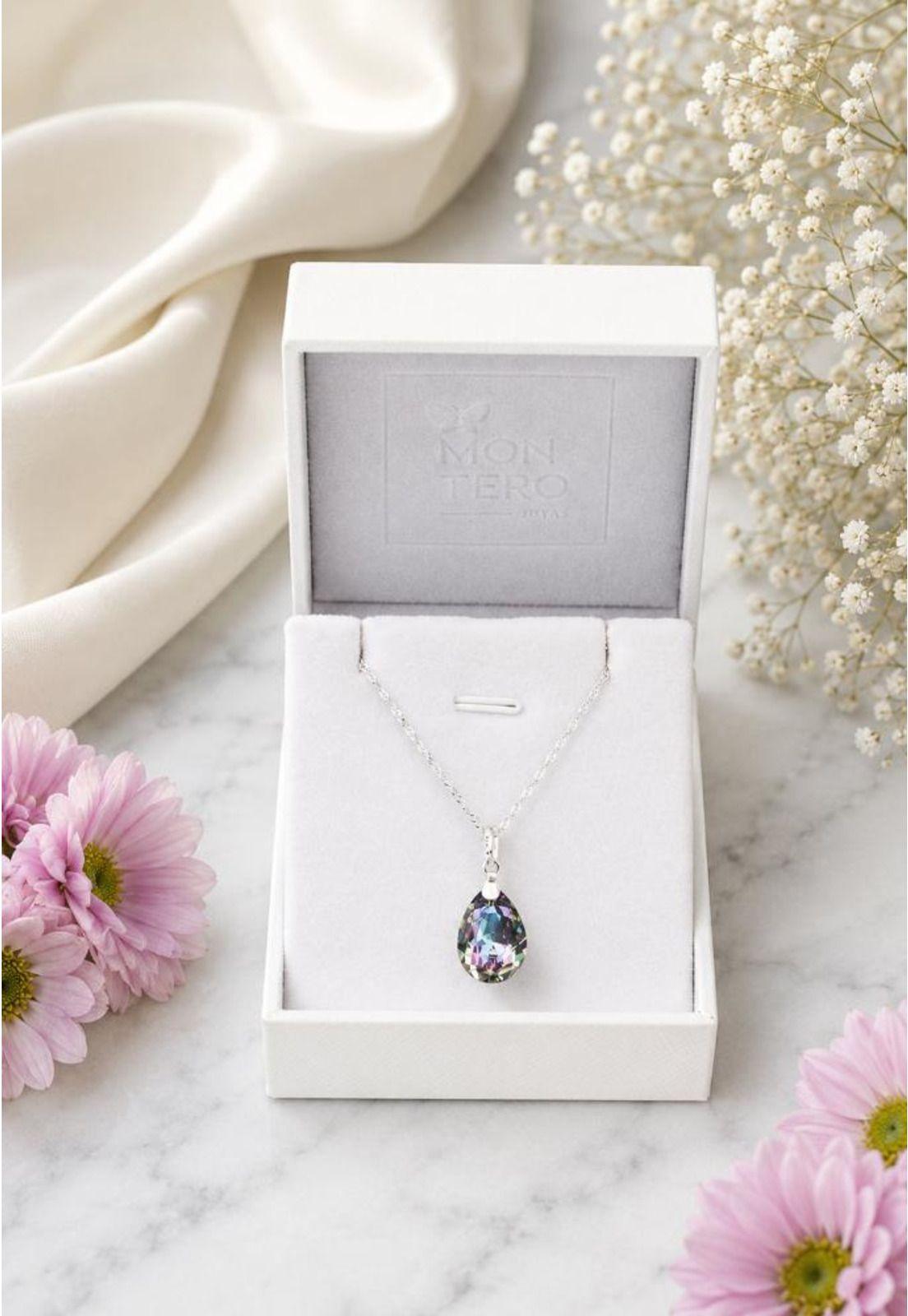 Collar Capricho Plata 925 Cristal Swarovski® Vitral Light-5