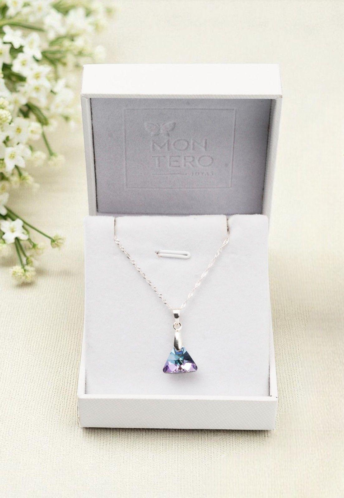 Collar Trinidad Cristales Genuinos Vitral Light-3