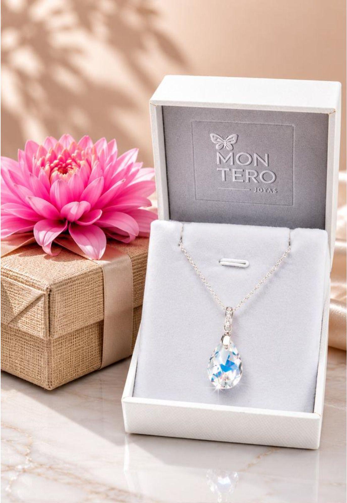 Collar Capricho Plata 925 Cristal Swarovski® Aurora Boreal-2