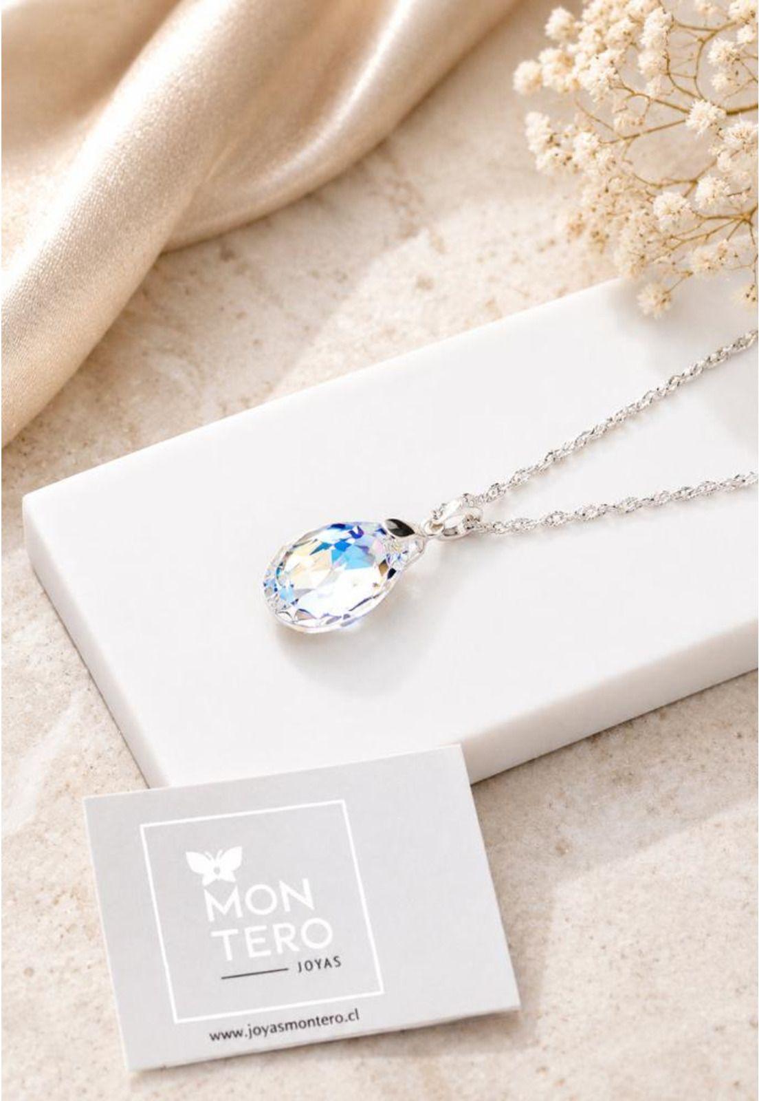 Collar Capricho Plata 925 Cristal Swarovski® Aurora Boreal-4