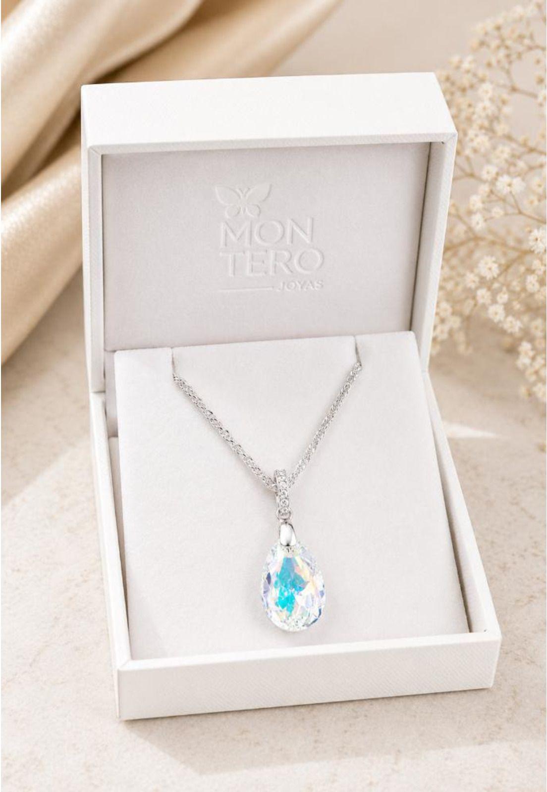 Collar Capricho Plata 925 Cristal Swarovski® Aurora Boreal-7