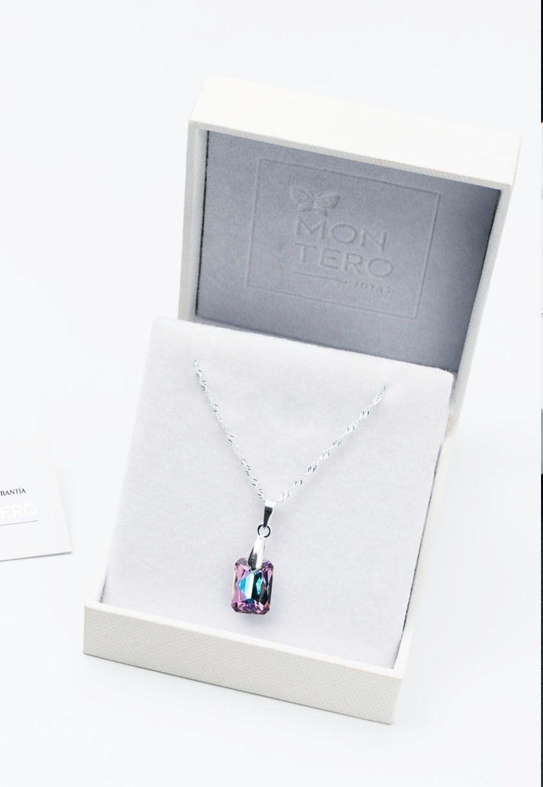 Collar Estefania Cristales Genuinos Vitral Light-2