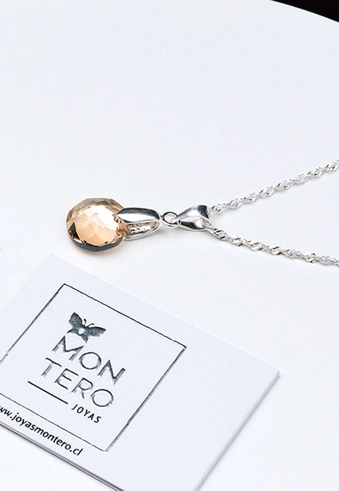Collar Gracia Cristales Genuinos Golden Shadow-2