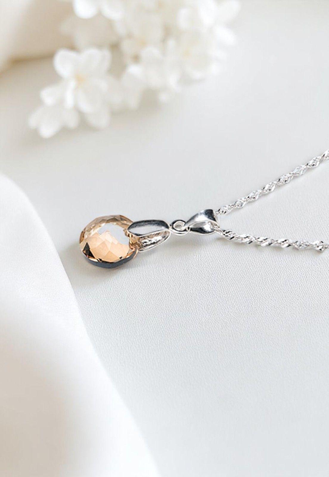 Collar Gracia Cristales Genuinos Golden Shadow-2