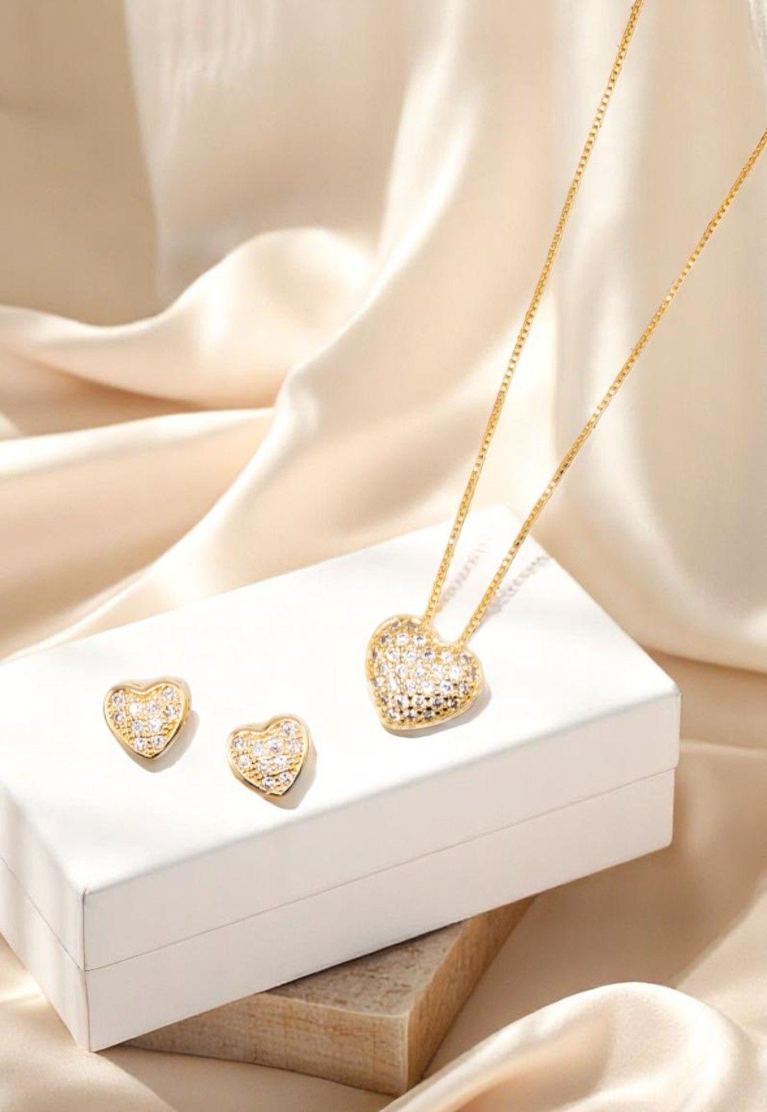 Conjunto Rita Gold Baño de Oro 24k Microcircones-1