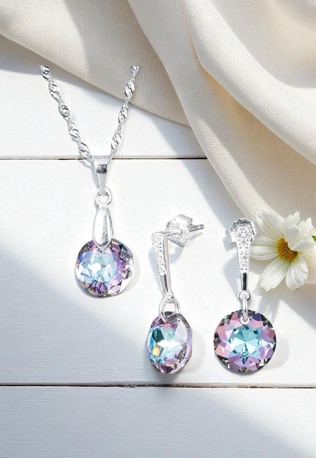 Conjunto Gracia Cristales Genuinos Vitral Light-1