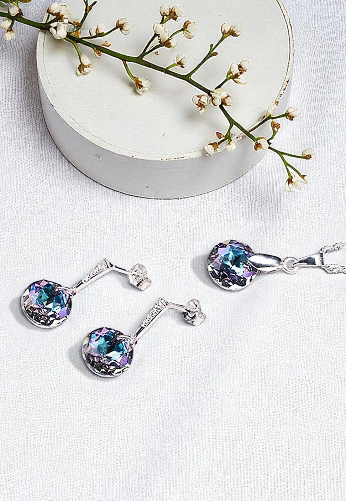 Conjunto Gracia Cristales Genuinos Vitral Light-2