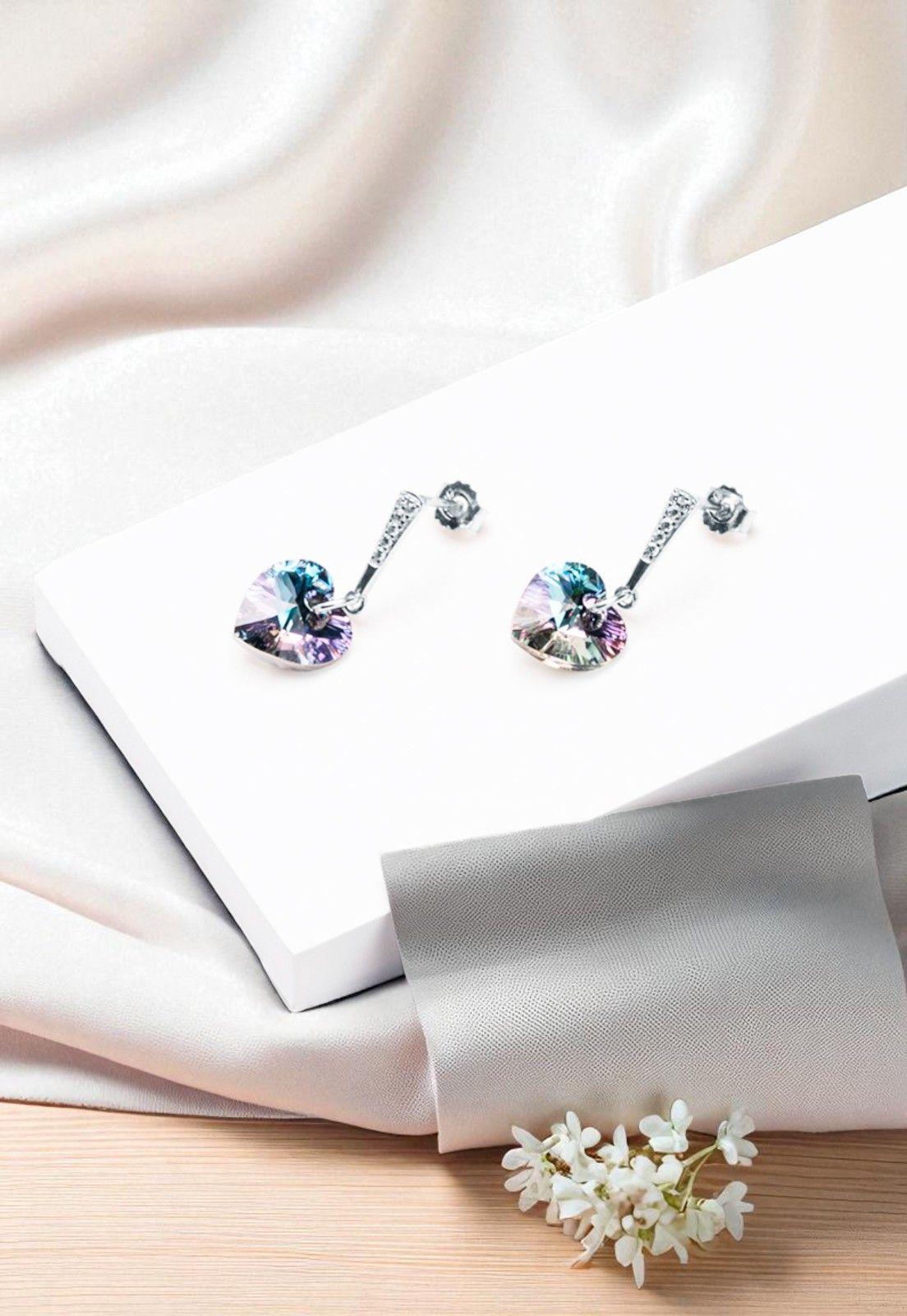 Aros Romance Cristales Genuinos Vitral Light-2