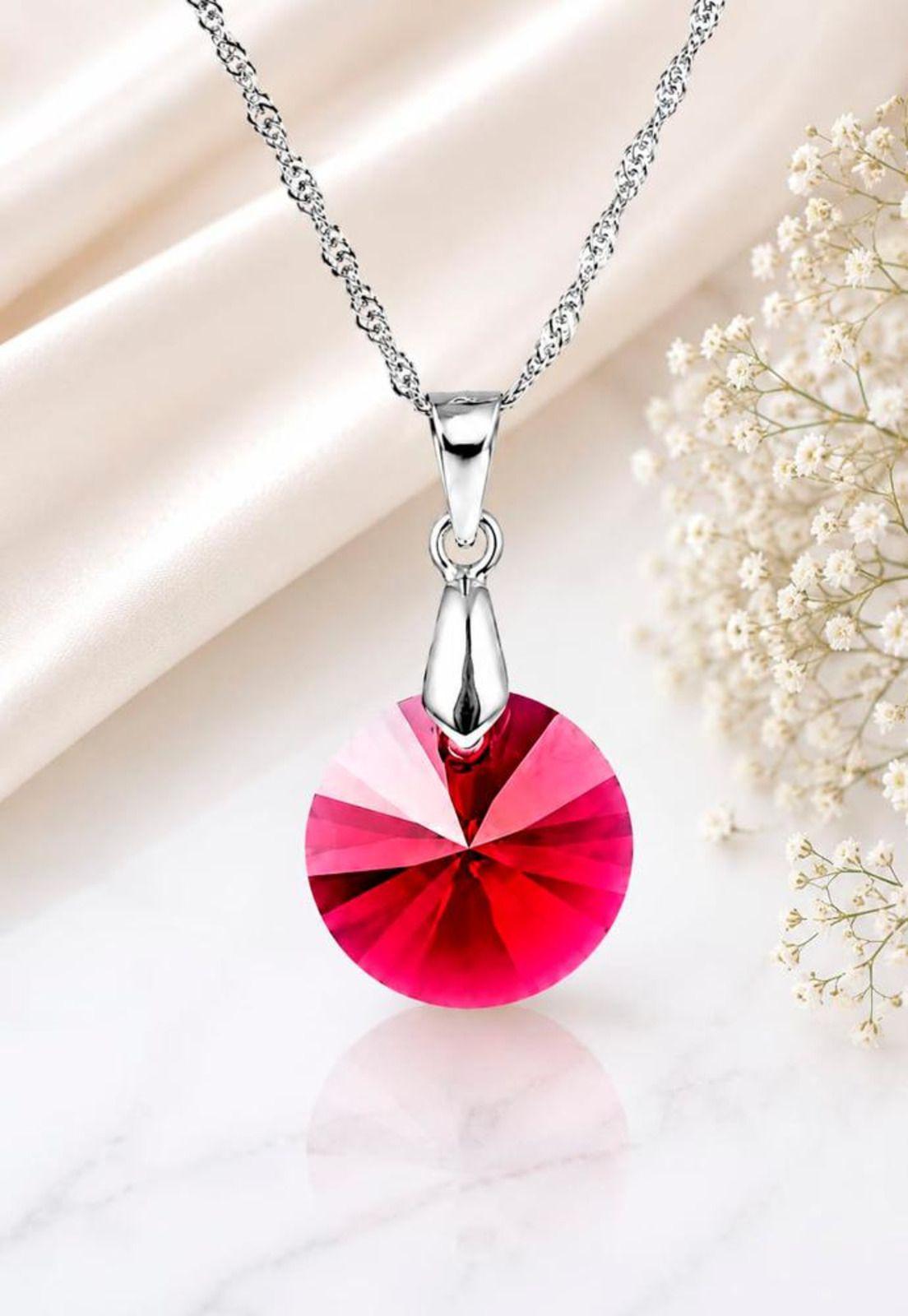 Collar Paris Plata 925 Cristal Swarovski® Scarleth-2