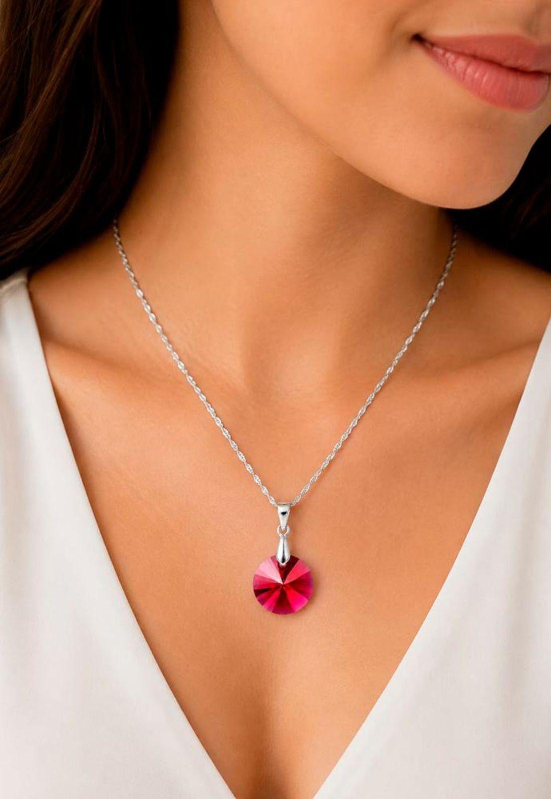 Collar Paris Plata 925 Cristal Swarovski® Scarleth-4
