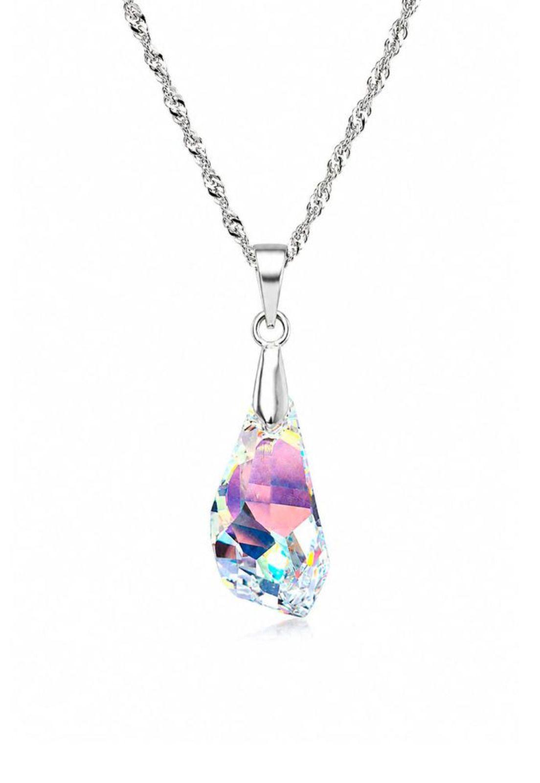 Collar Sofia Plata 925 Cristal Swarovski® Aurora Boreal-0