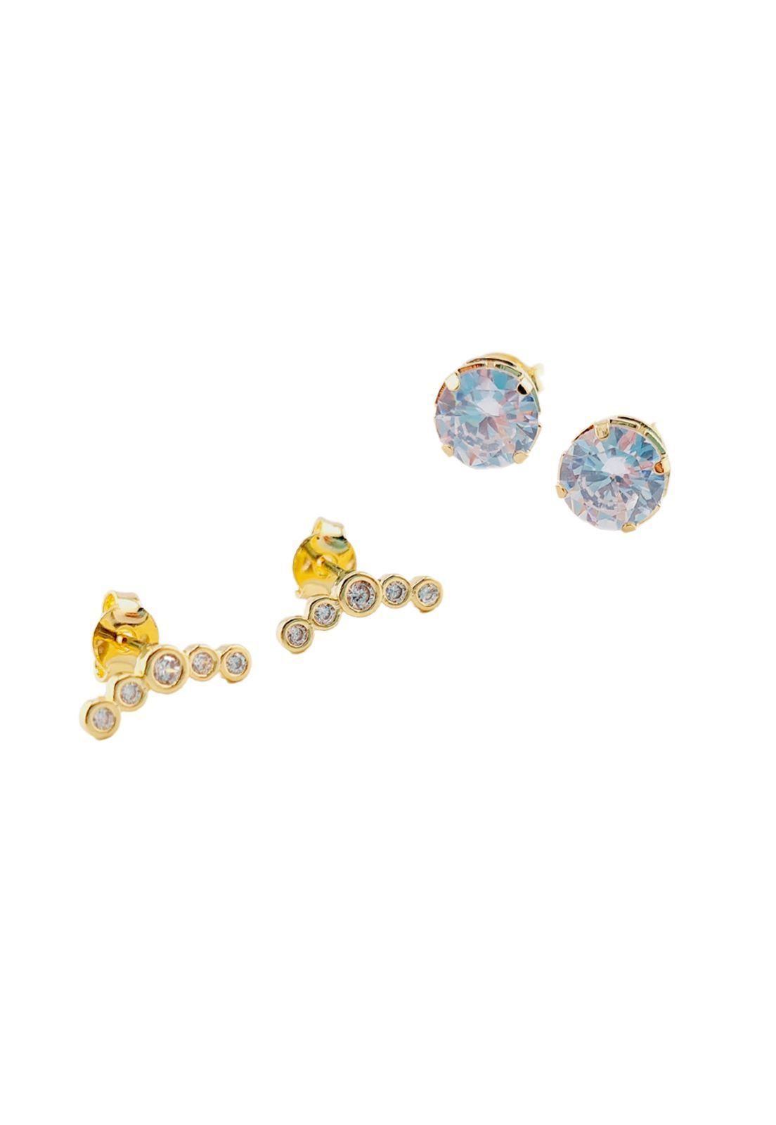 Pack Aros Tania Gold Baño de Oro 24k-0