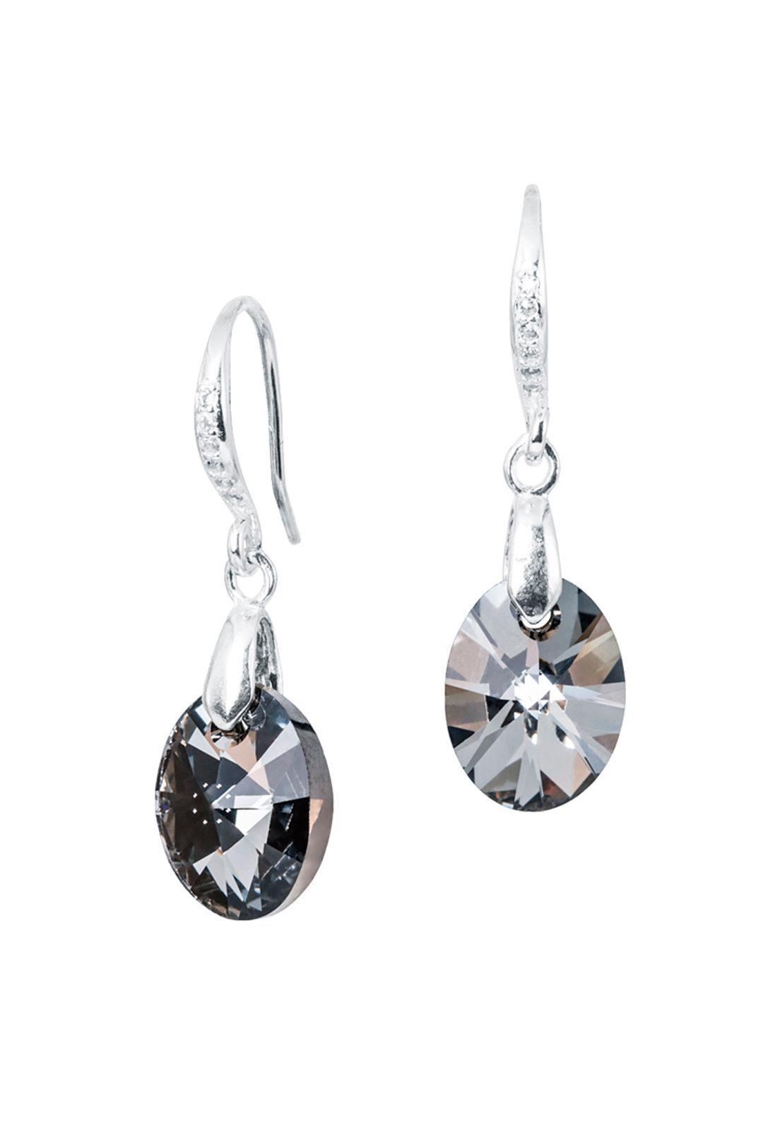 Aros Praga Cristales Genuinos Silver Night-0
