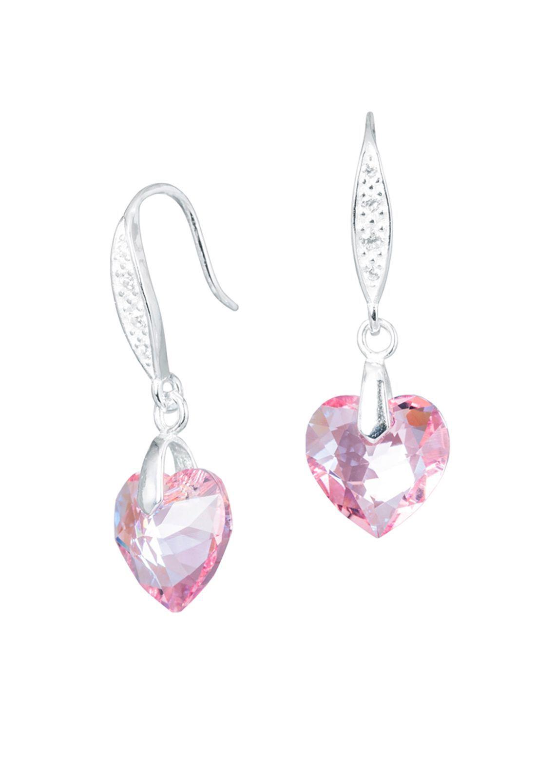 Aros Amor Cristales Genuinos Rose Shimmer-0