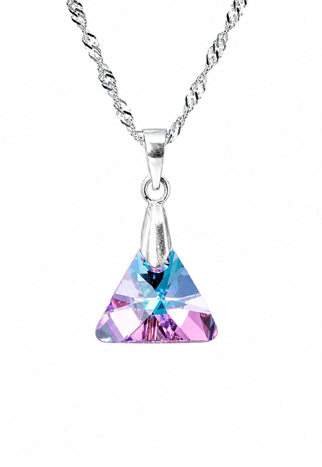 Collar Trinidad Plata 925 Cristal Swarovski®  Vitral Light-0