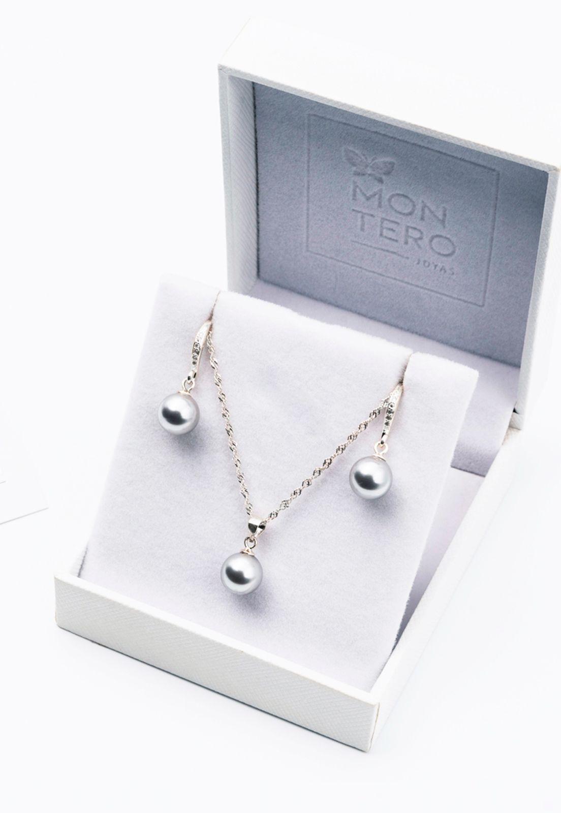 Conjunto oslo Con Perlas Organicas Originales Light Grey-2
