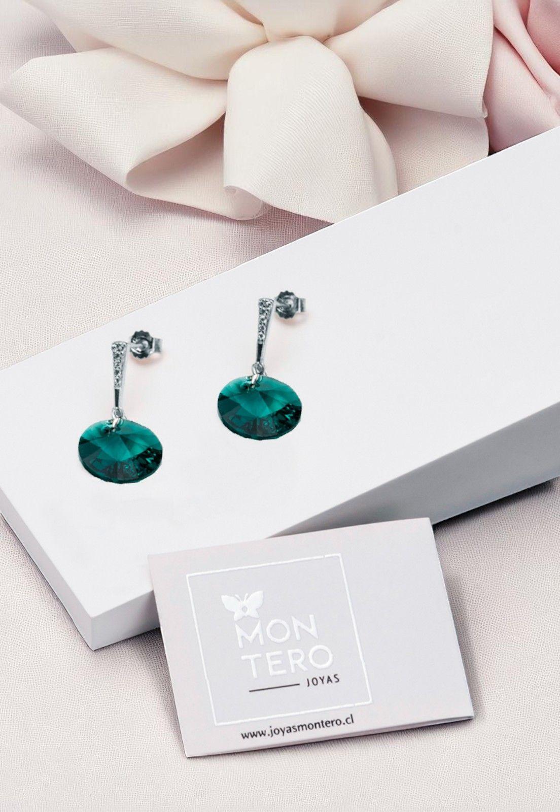 Aros Paris Cristales Genuinos Emerald-2