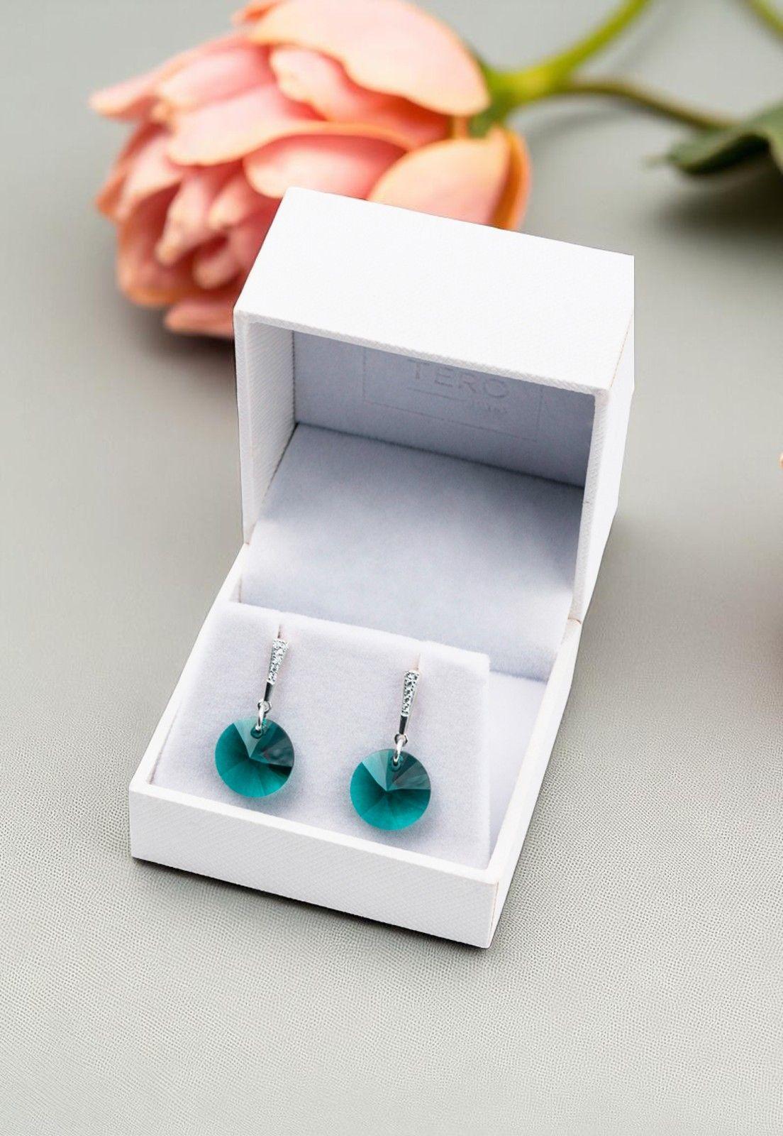 Aros Paris Cristales Genuinos Emerald-3