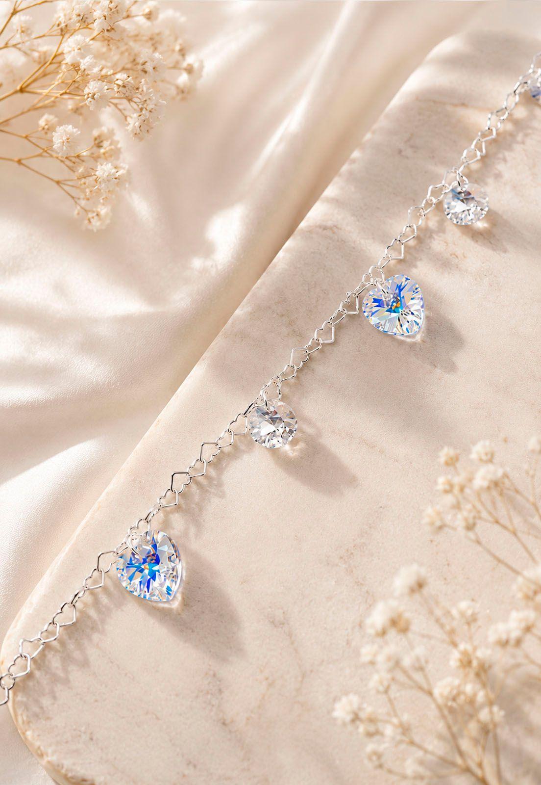 Pulsera Romance Plata 925 Cristal Swarovski® Aurora Boreal-4