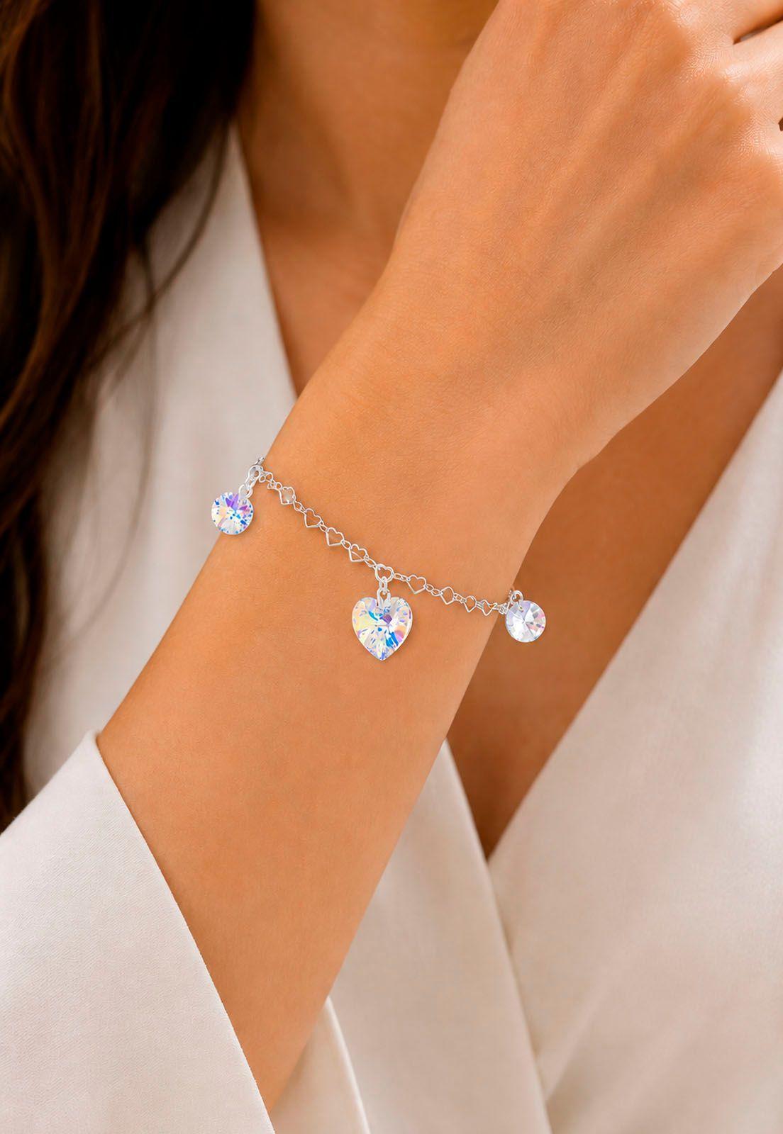 Pulsera Romance Plata 925 Cristal Swarovski® Aurora Boreal-5