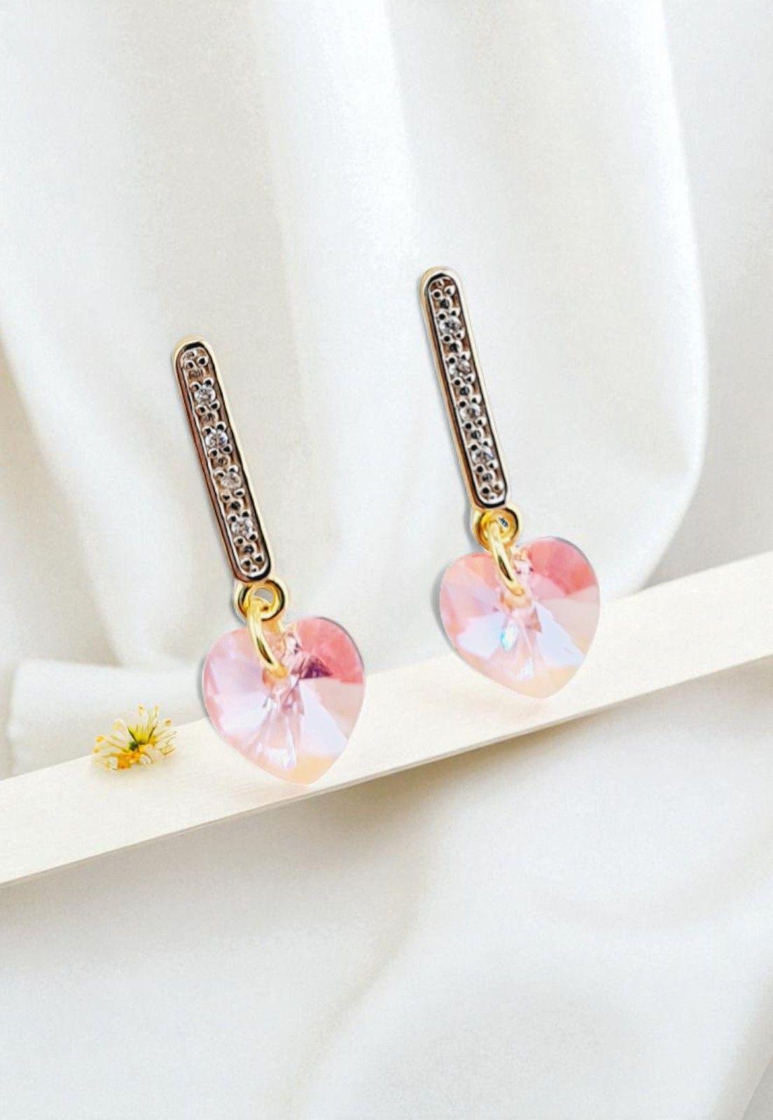 Conjunto Romance Gold 24K Cristal Genuino Light Rose-2