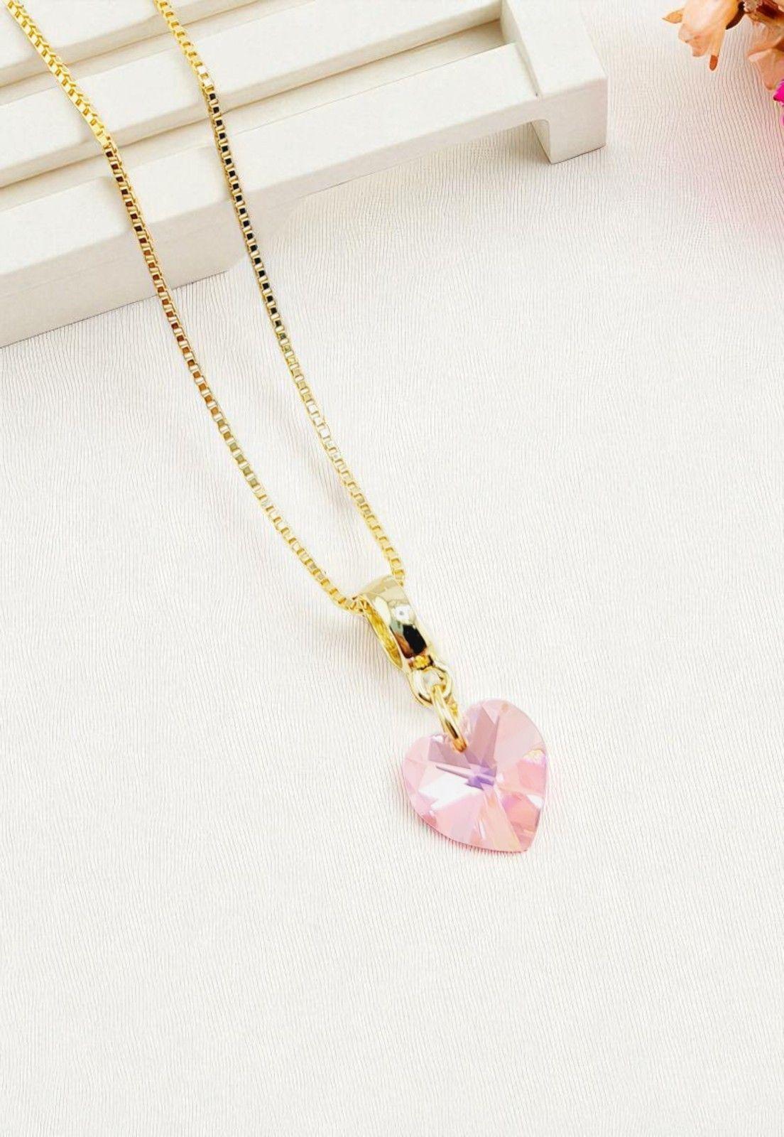 Conjunto Romance Gold 24K Cristal Genuino Light Rose-4