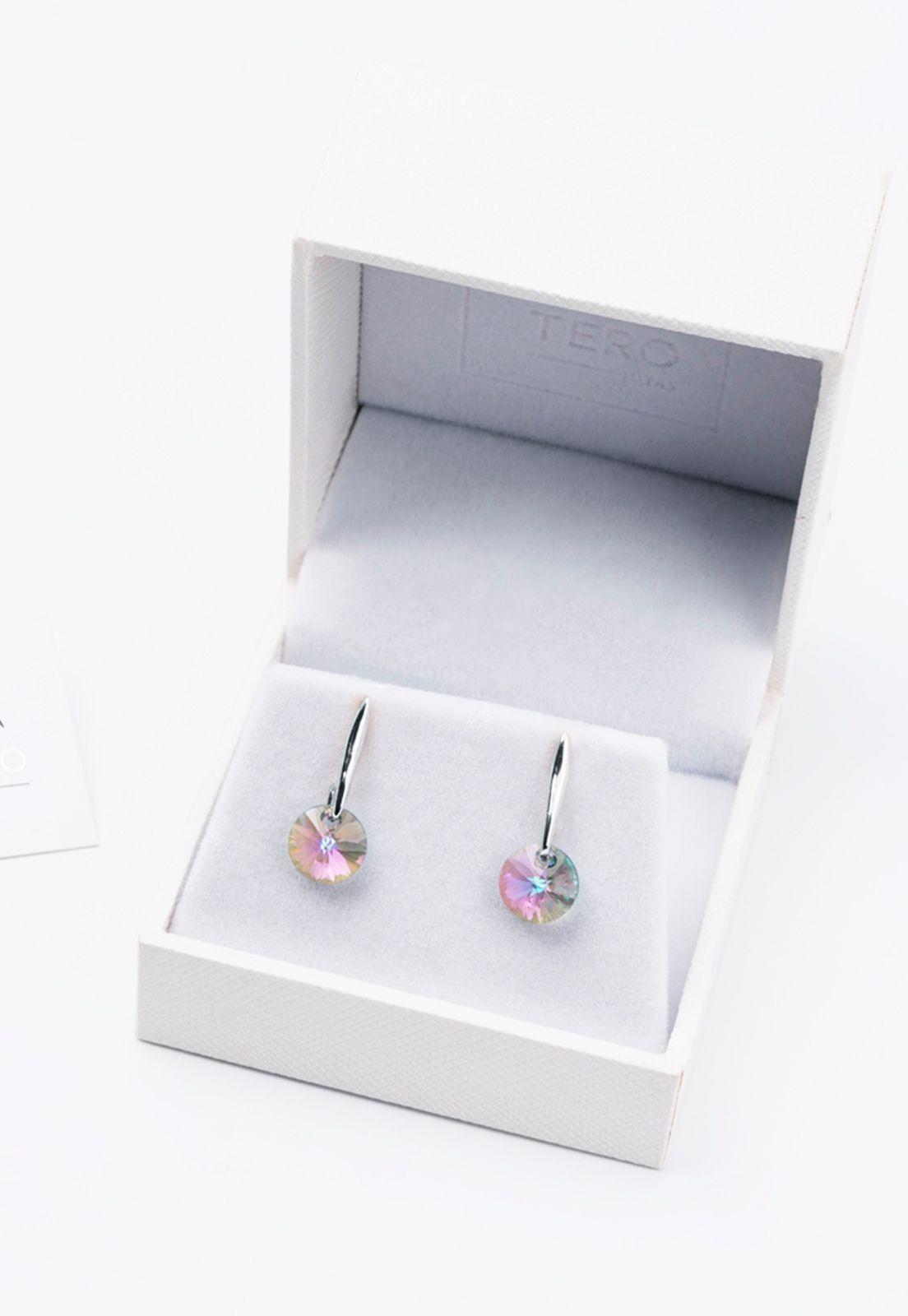 Aros Punto De Luz Cristales Genuinos Paradise Shine-2