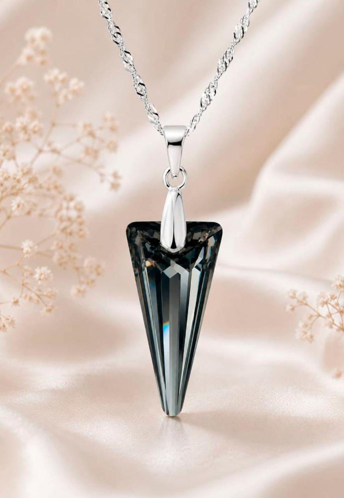 Collar Sevilla Plata 925 Cristal Swarovski® Silver Night-4