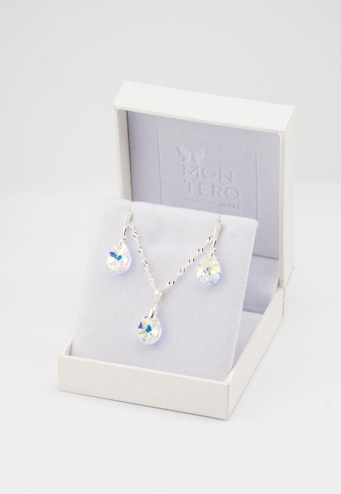 Conjunto Encanto Cristales Genuinos Aurora Boreal-2