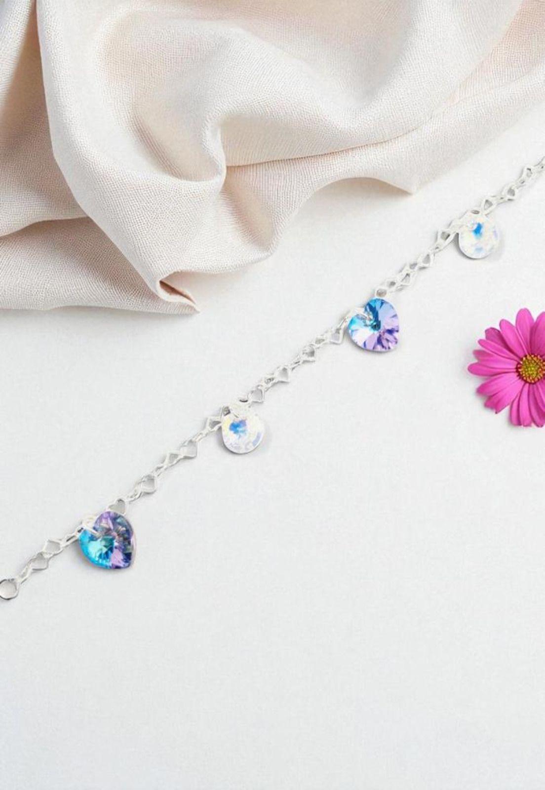 Pulsera Romance Plata 925 Cristal Swarovski® Vitral Light-2