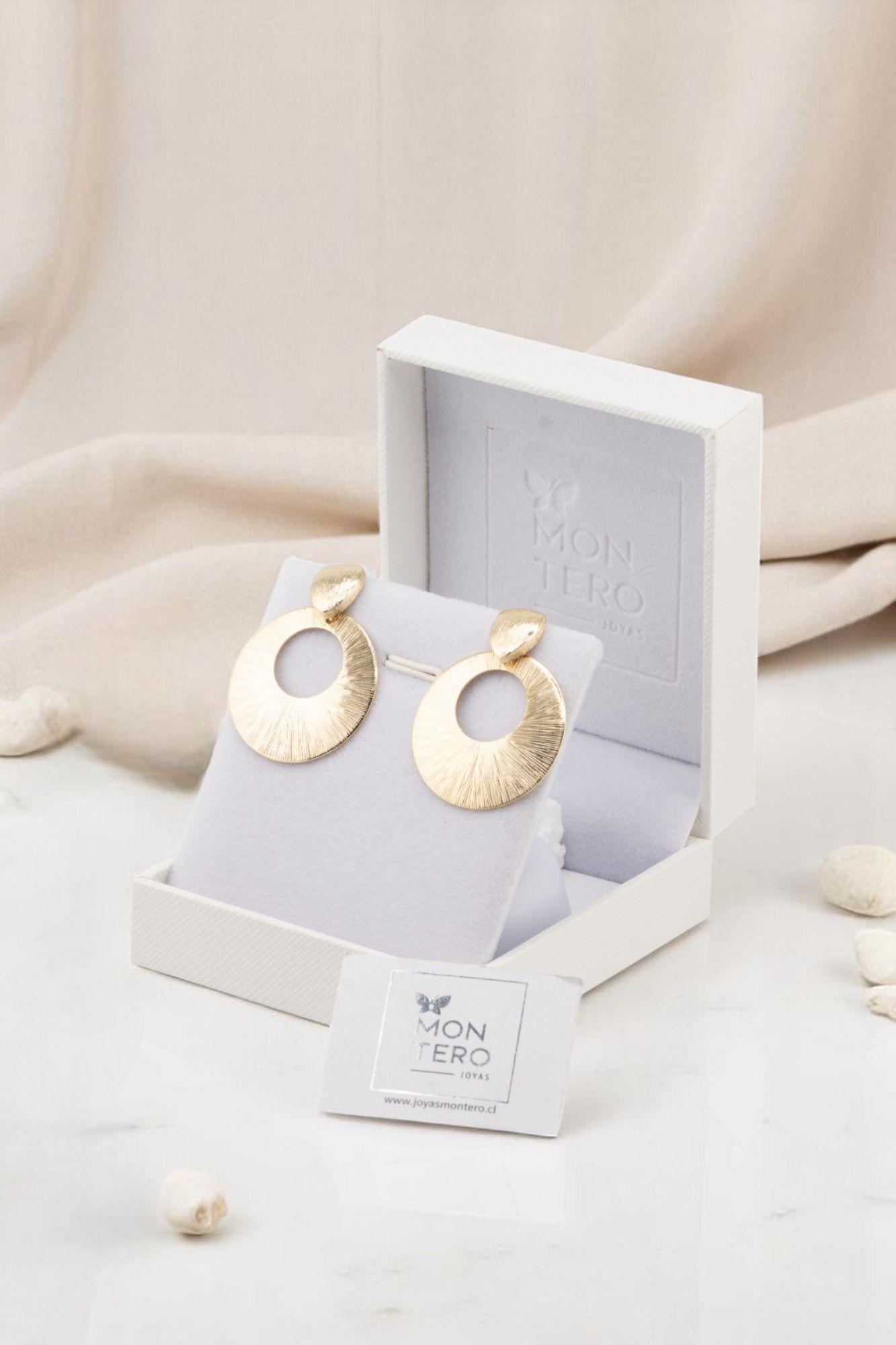 Aros Daria Gold Baño de Oro 24k-2