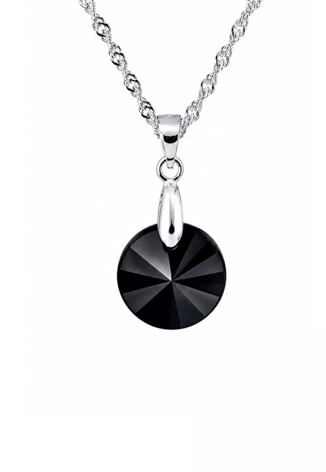 Collar Paris Plata 925 Cristal Swarovski® Swarovski® Jet-0