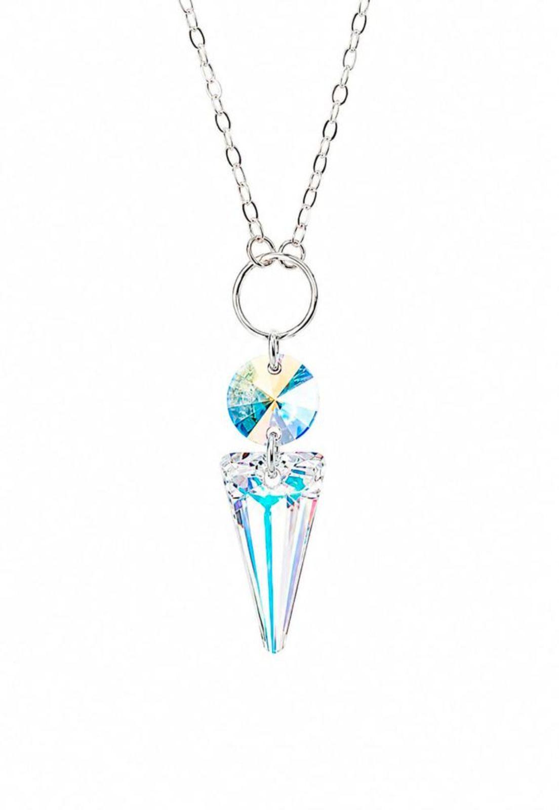 Collar Mystic Plata 925  Cristal Swarovski® Aurora Boreal-0