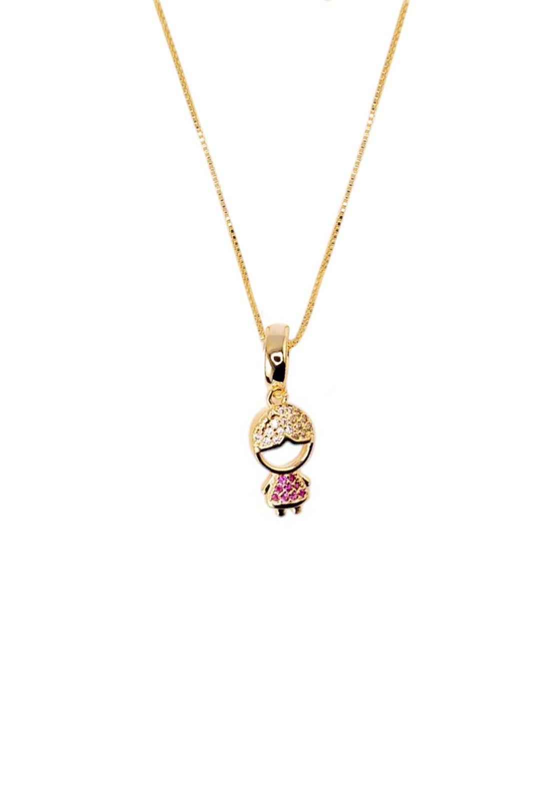 Collar Ignacia Gold Baño de Oro 24k y Microcircones-0