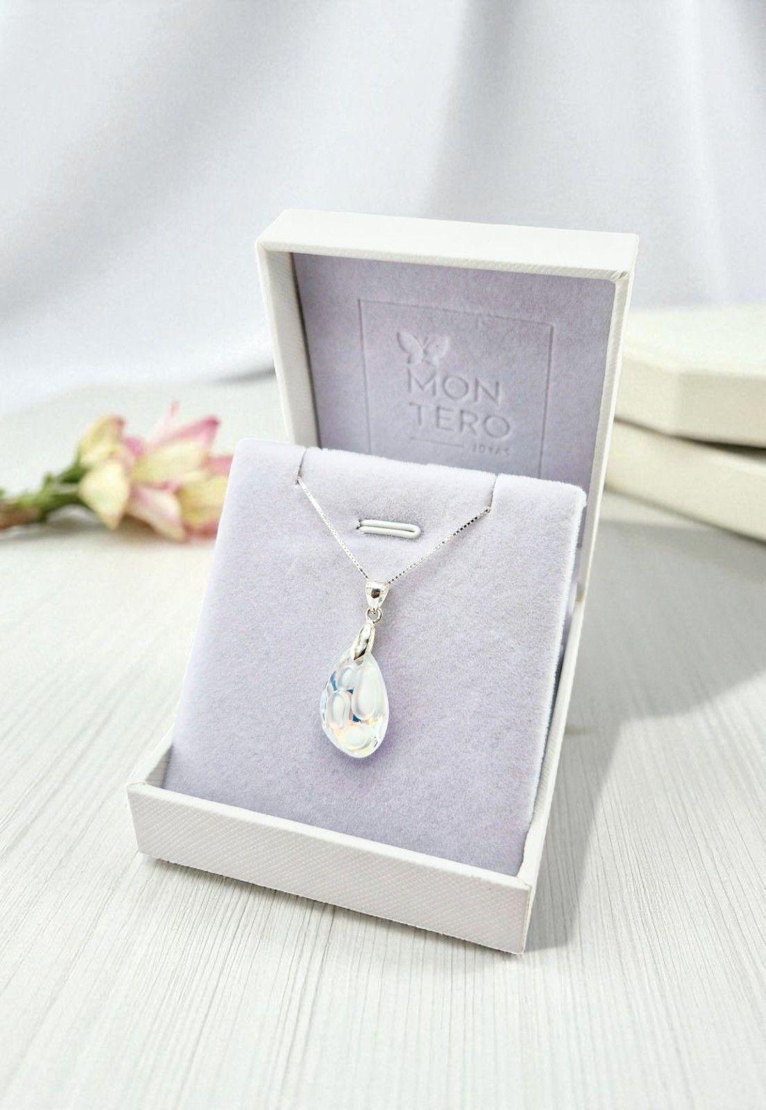 Collar Nina Plata Italiana 925 y Cristales-3