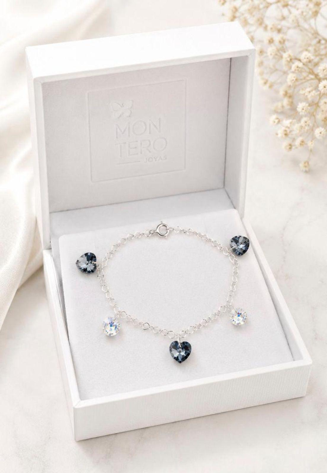 Pulsera Romance Plata 925 Cristal Swarovski® Silver Night-4