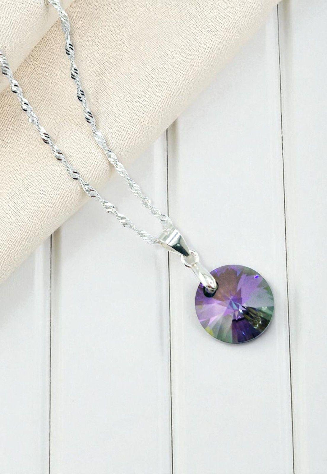 Collar Paris Plata 925 Cristal Genuino Paradise Shine-2