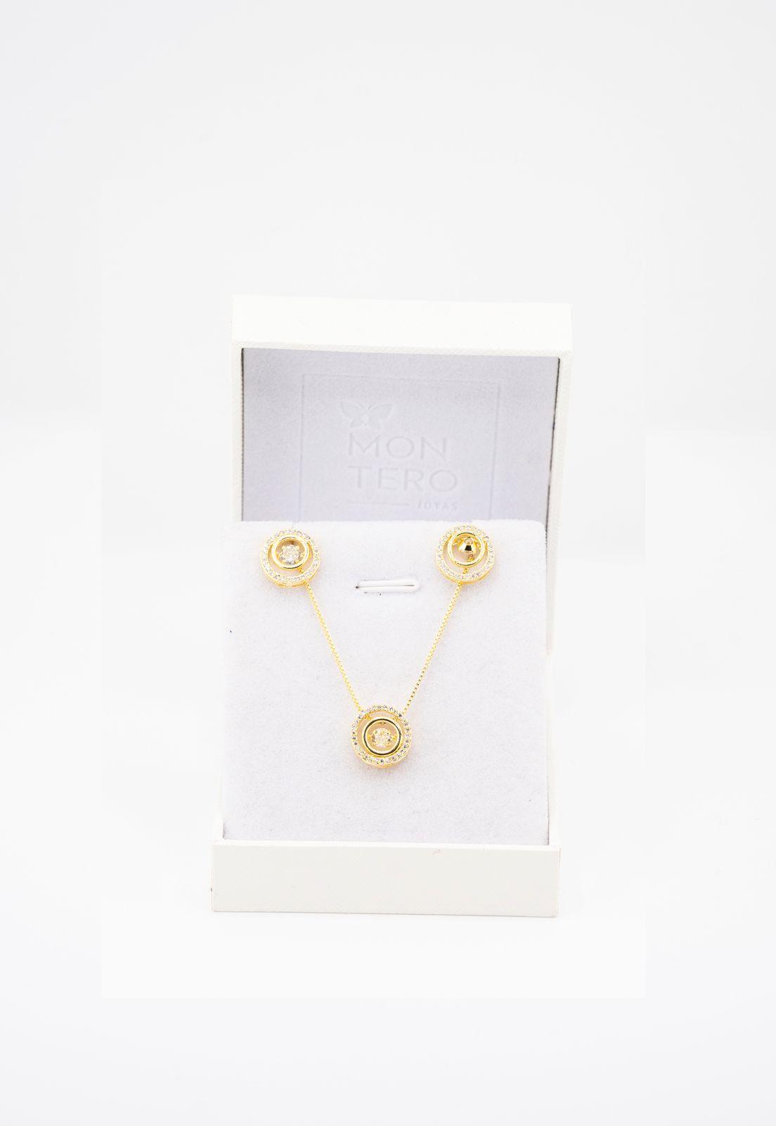Conjunto Fiorella Baño de Oro Con Micro Circones-3